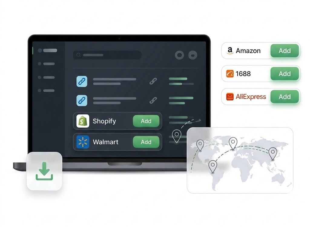 Cross-Platform Product Import dashboard